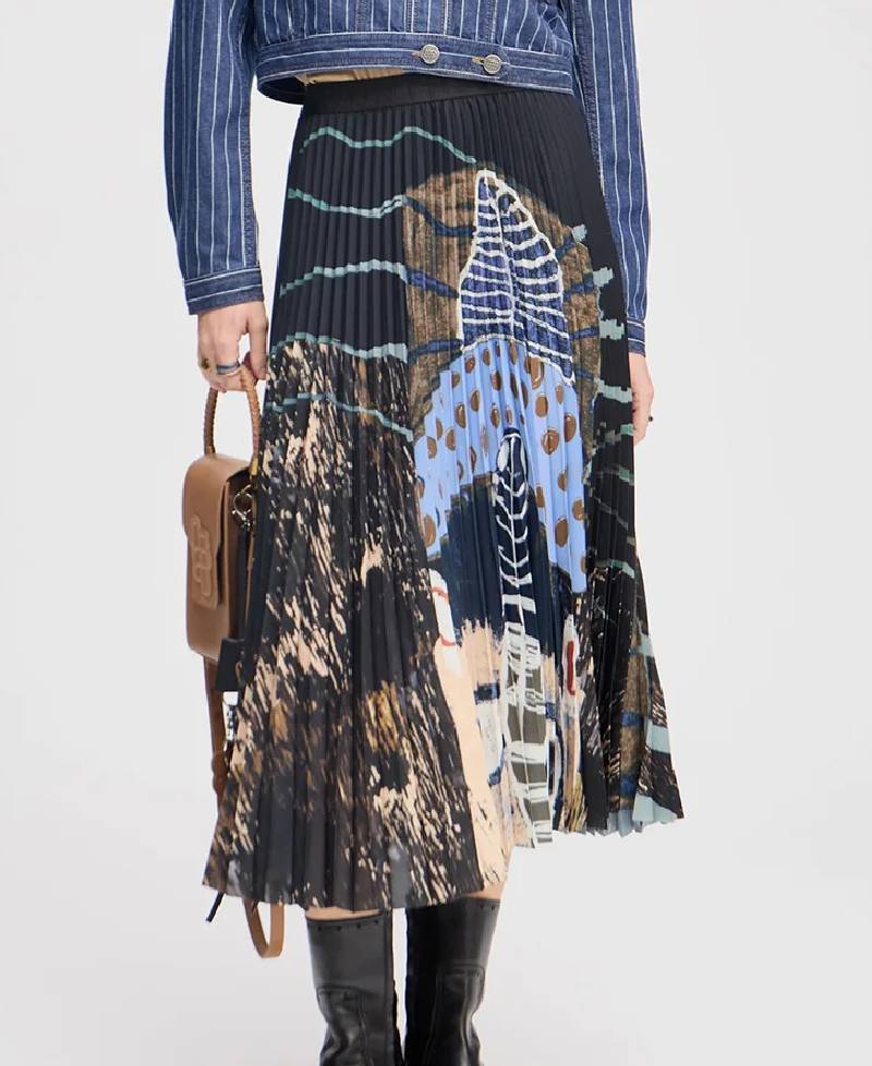 Munthe Charming Nederdel - Print Black