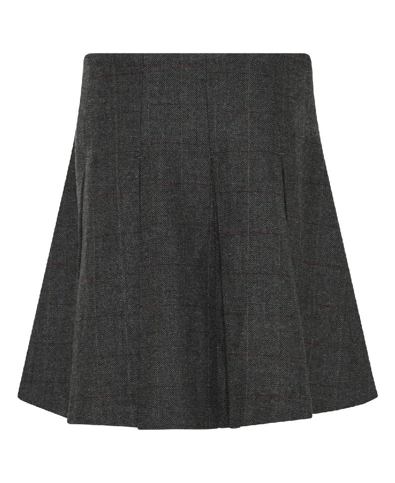 La Rouge Checki Skirt - Brown