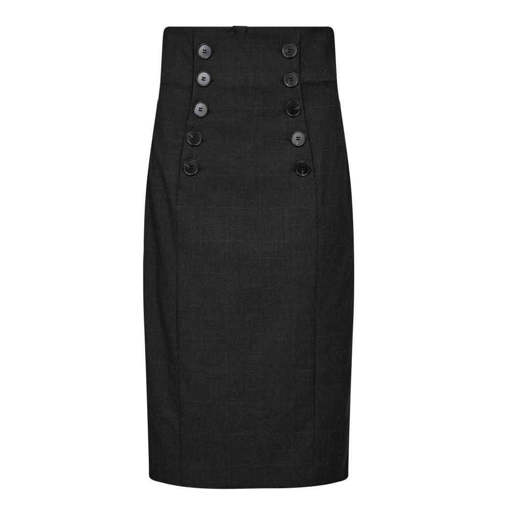 Co Couture KayaCC HW Pencil Skirt Antracit