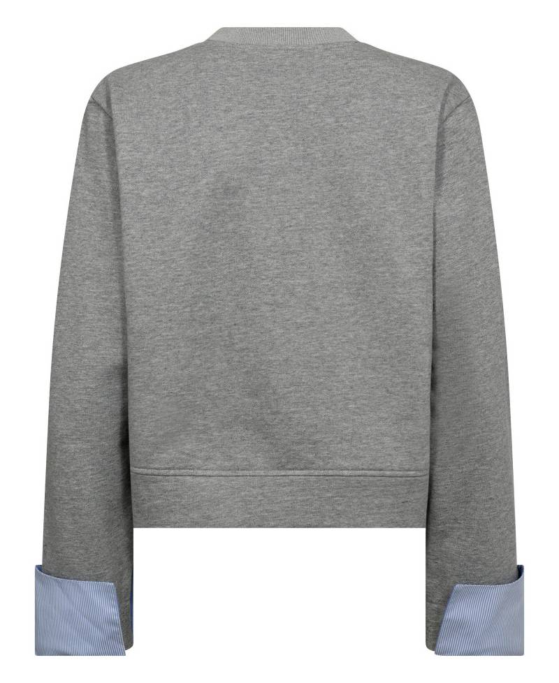 CoCouture DaniellaCC Cuff Sweat - 57 Grey Melange