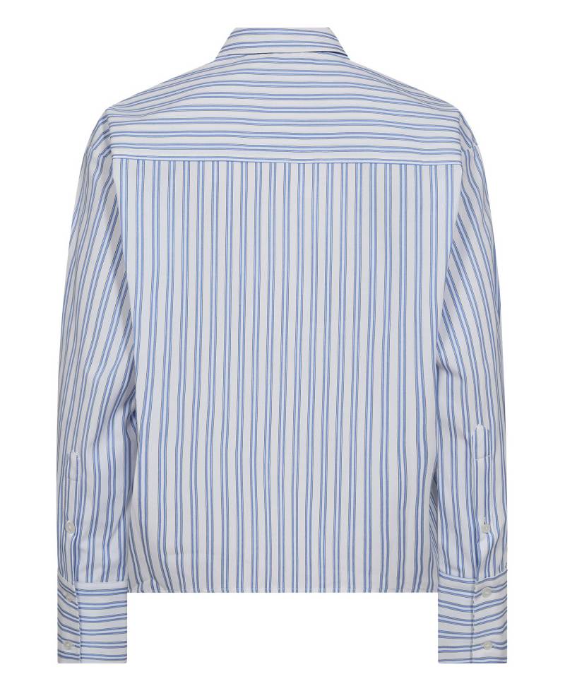CoCouture DevinCC Stripe Tie Shirt - 17 Blue