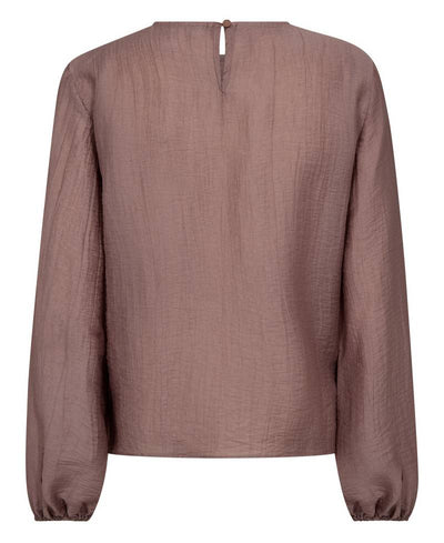 CoCouture ConnyCC Drape Blouse - 103 Old Rose