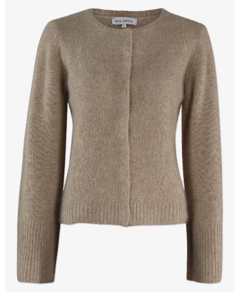 Six Ames Duna Strik Cardigan - C4577 Beige Melange