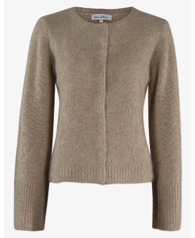 Six Ames Duna Strik Cardigan - C4577 Beige Melange