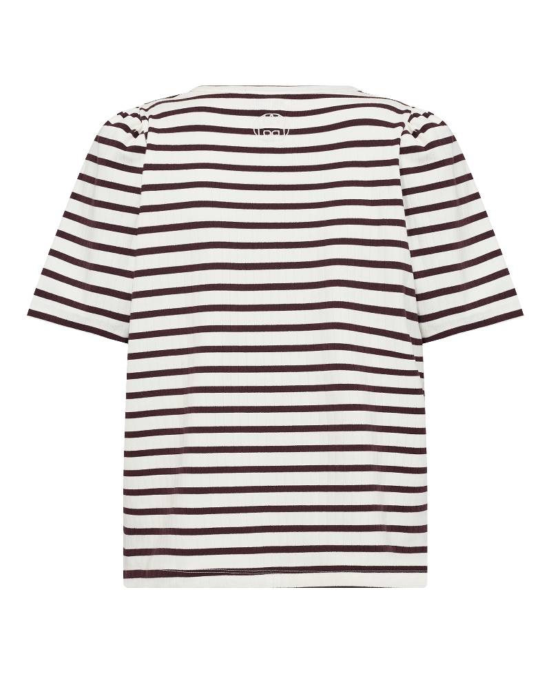 Levete Room LR-Neddie 1 T-shirt - L418C Fudge Combi