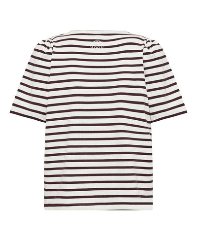 Levete Room LR-Neddie 1 T-shirt - L418C Fudge Combi