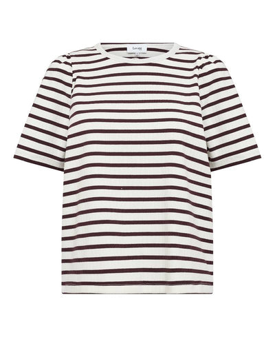 Levete Room LR-Neddie 1 T-shirt - L418C Fudge Combi