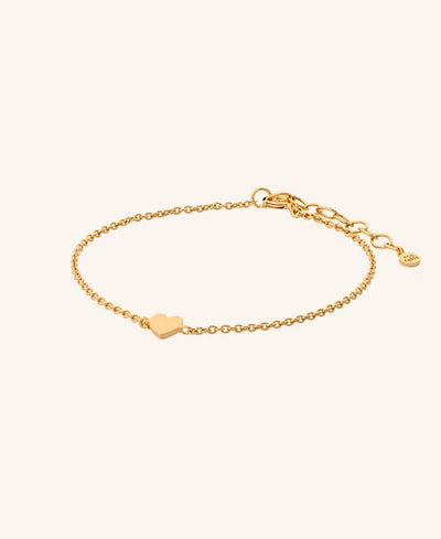 Pernille Corydon Heart Bracelet Adj. - b-185-gp - 15-18cm