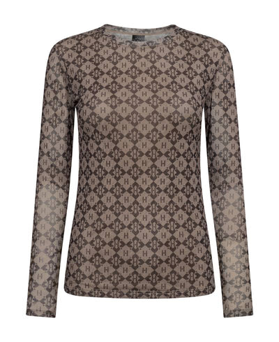 Hype The Detail Blouse w/print - 11 Brown