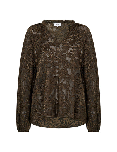 Levete Room LR-Jolanda 2 Blouse - L760 Forest Night