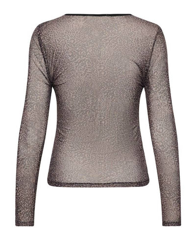 InWear KaiaIW LS Tshirt mesh - 900002777 Griffin Mini Leopard