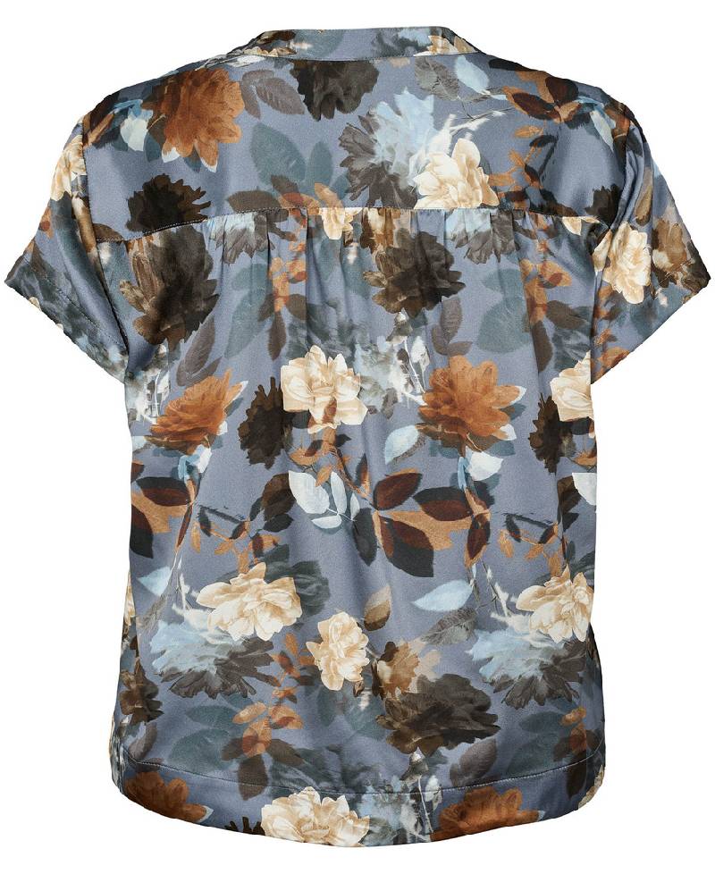 PBO Kila Blouse - 687 Dark flower print