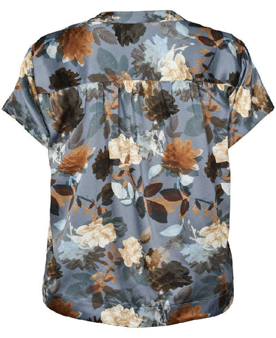 PBO Kila Blouse - 687 Dark flower print