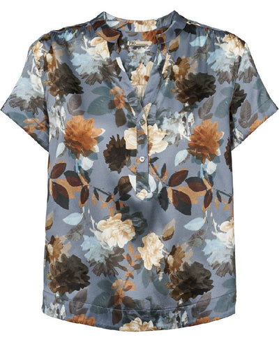 PBO Kila Blouse - 687 Dark flower print