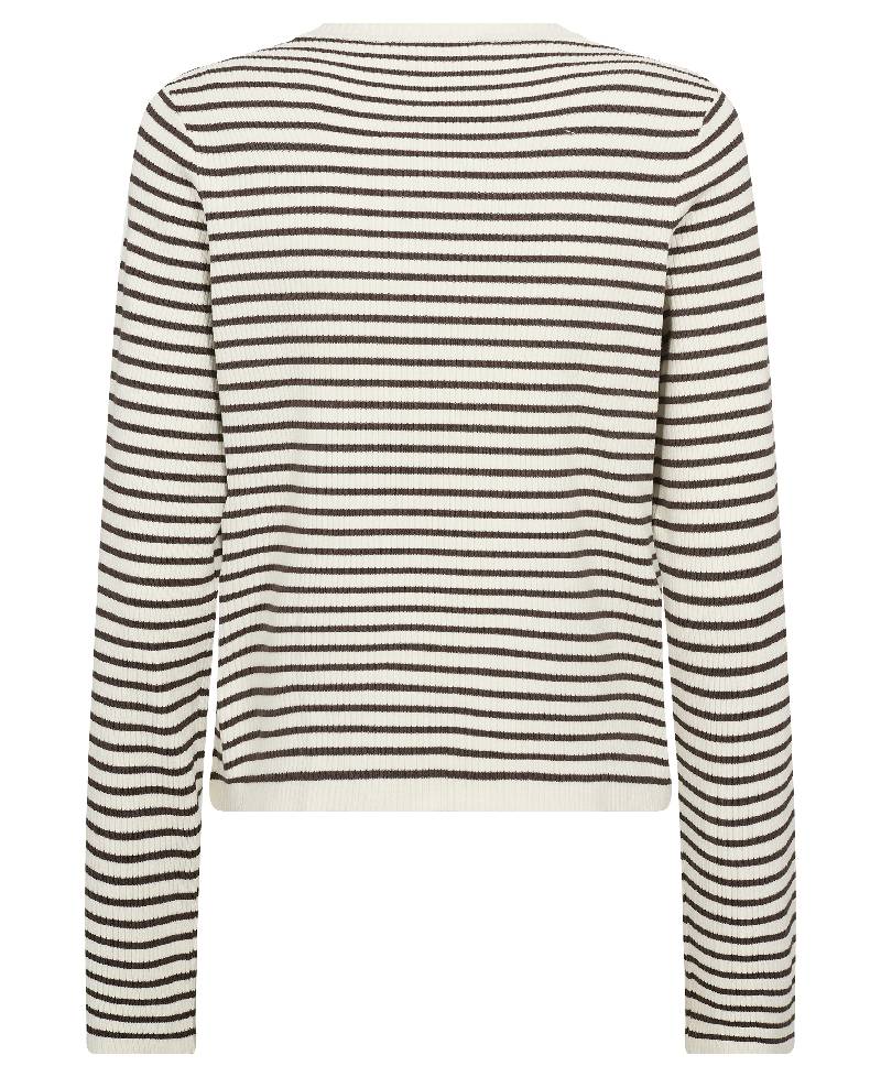 Leveté Room LR-Kirsten 3 Blouse - L894C Coffee Combi