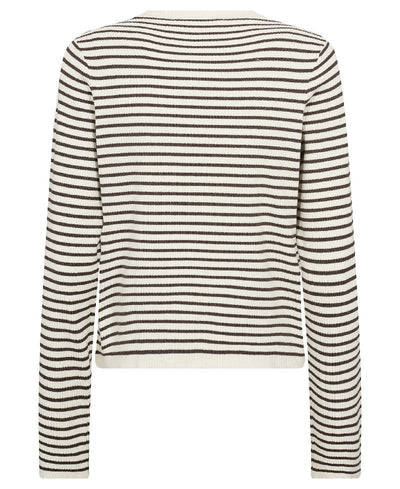 Leveté Room LR-Kirsten 3 Blouse - L894C Coffee Combi