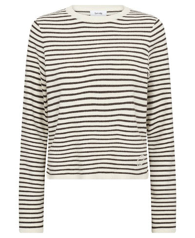 Leveté Room LR-Kirsten 3 Blouse - L894C Coffee Combi