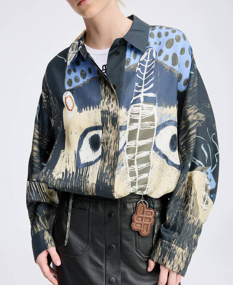Munthe Loasta Skjorte - Print Black