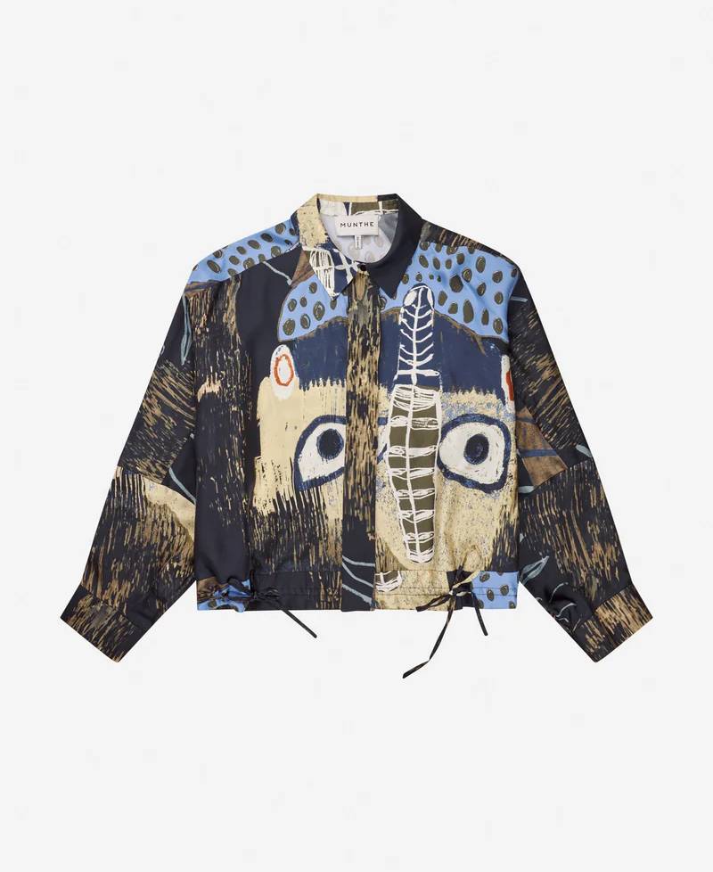 Munthe Loasta Skjorte - Print Black