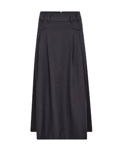 Co´Couture LunaCC Pocket Pleat Skirt - 139 Mid Grey