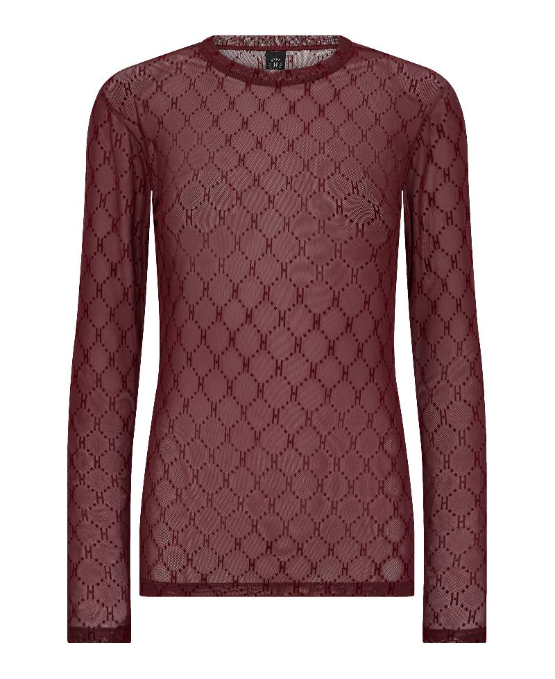 Hype The Detail Mesh Blouse - Red