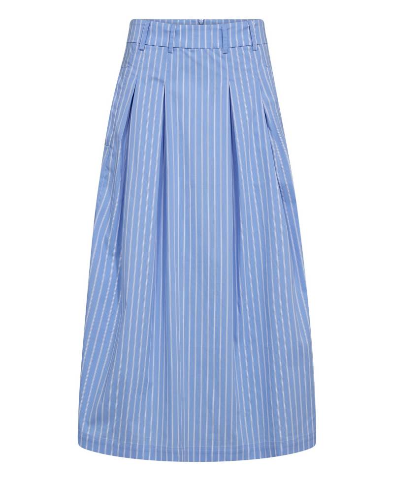 CoCouture Micacc Stripe Pleat Skirt - 23 Pale Blue