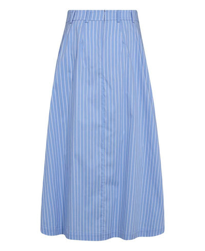 CoCouture Micacc Stripe Pleat Skirt - 23 Pale Blue