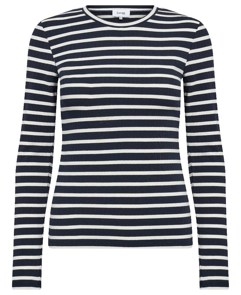 Levete Room LR-Neddie 2 Langærmet T-shirt - L276C  Winter Sky Combi