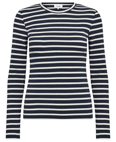 Levete Room LR-Neddie 2 Langærmet T-shirt - L276C  Winter Sky Combi