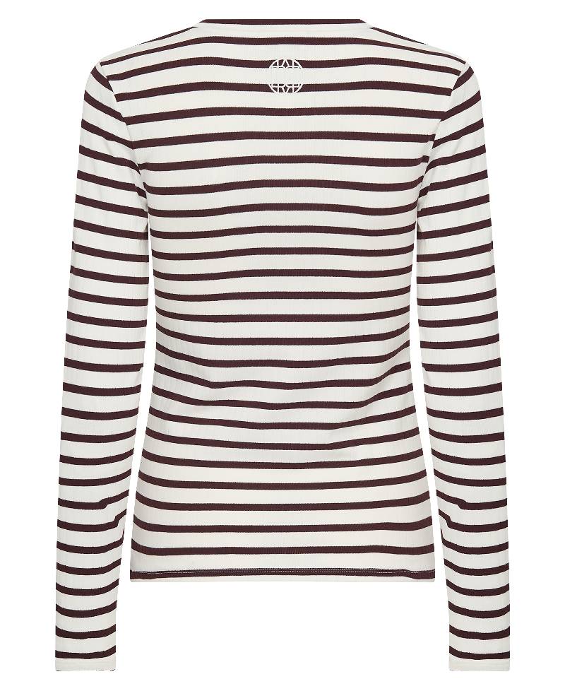 Levete Room LR-Neddie 2 Langærmet T-shirt - L418C Fudge Combi