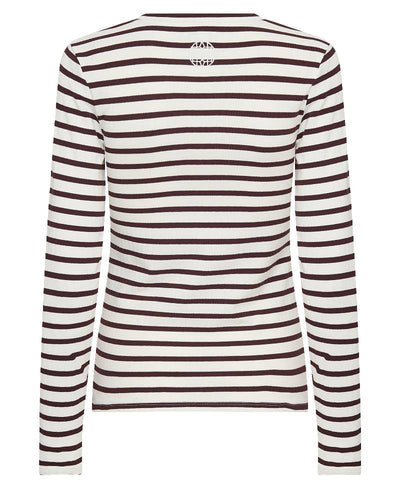Levete Room LR-Neddie 2 Langærmet T-shirt - L418C Fudge Combi