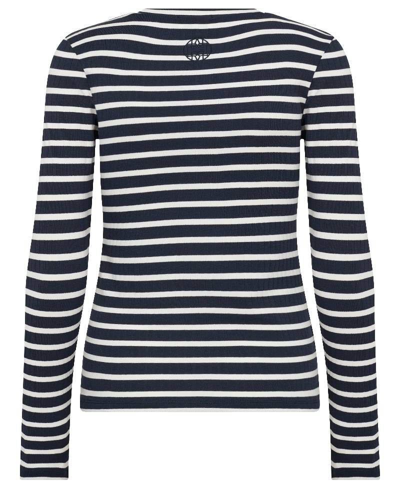 Levete Room LR-Neddie 2 Langærmet T-shirt - L276C  Winter Sky Combi