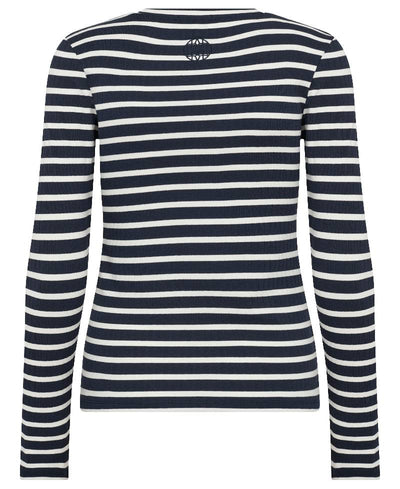 Levete Room LR-Neddie 2 Langærmet T-shirt - L276C  Winter Sky Combi