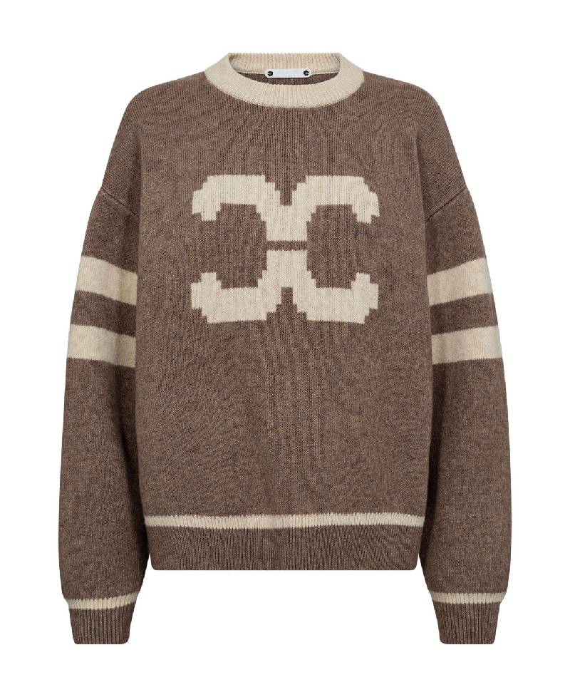 Co Couture RowCC Coco Logo Knit - 154 Walnut