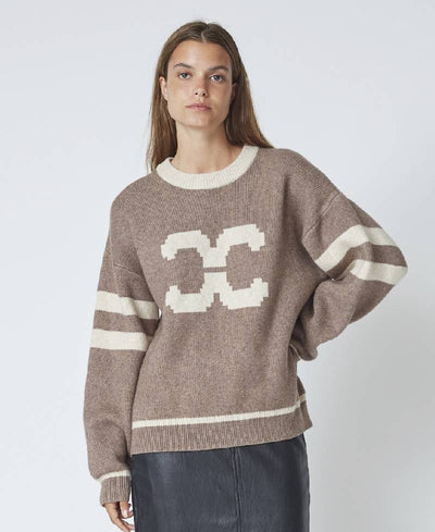 Co Couture RowCC Coco Logo Knit - 154 Walnut