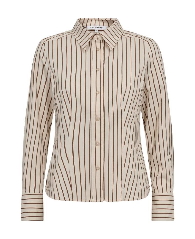Co Couture SorinCC Stripe Fitted Shirt - 199 Bone