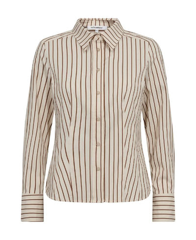 Co Couture SorinCC Stripe Fitted Shirt - 199 Bone