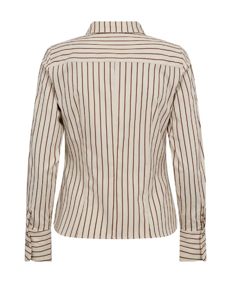 Co Couture SorinCC Stripe Fitted Shirt - 199 Bone