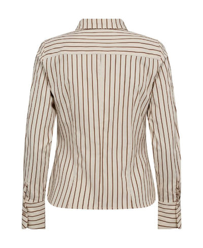 Co Couture SorinCC Stripe Fitted Shirt - 199 Bone