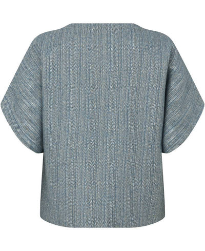 PBO Shea Vest - 898 Blue/Off White