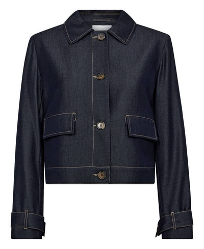 CoCouture TerryCC Denim Jacket - 555 Dark Denim