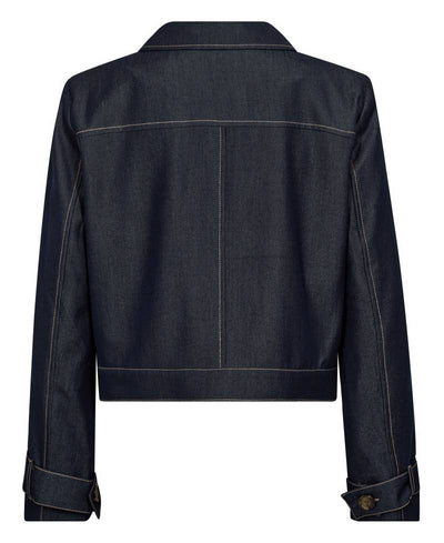 CoCouture TerryCC Denim Jacket - 555 Dark Denim