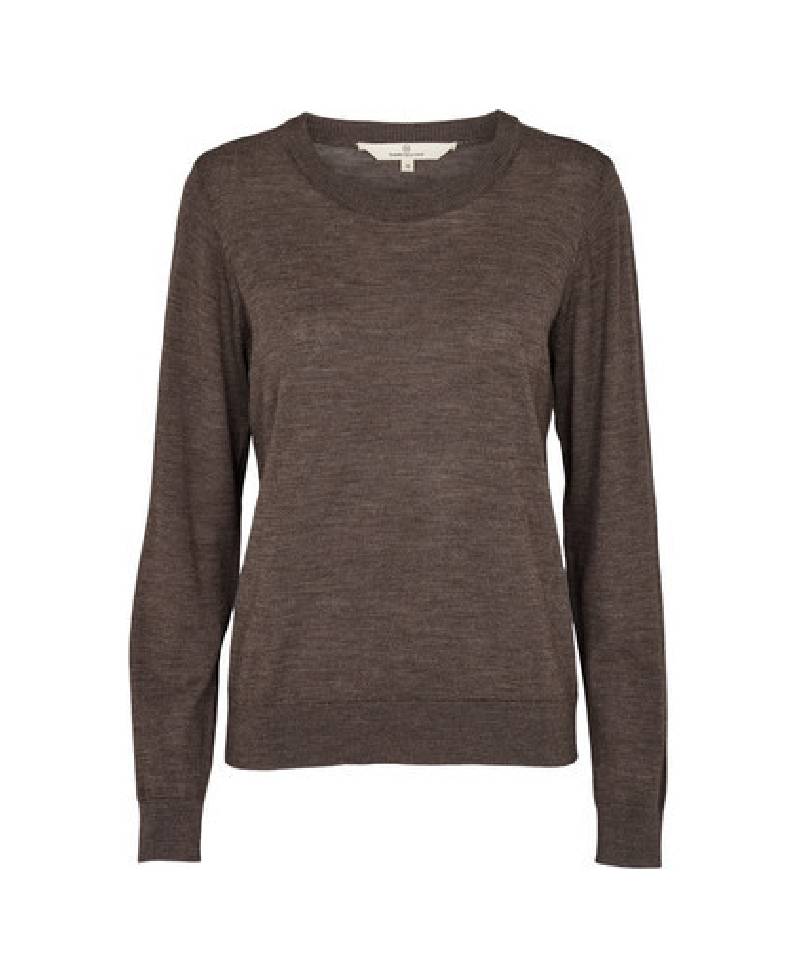 Basic Apparel Vera Sweater - Brown Mel.