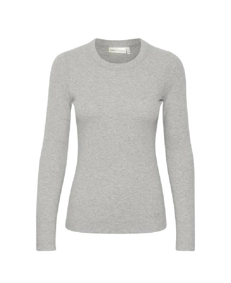 Inwear DagnaIW Melange L/S T-Shirt - Light Grey