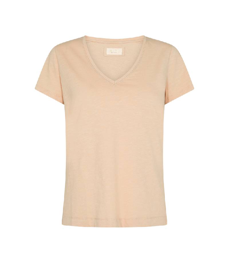 Mos Mosh Arden Organic V-SS Tee - 178 Ginger Root